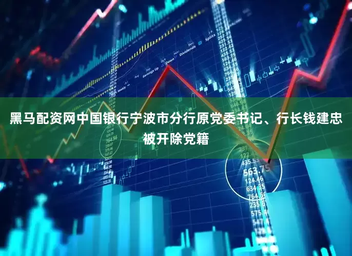 黑马配资网中国银行宁波市分行原党委书记、行长钱建忠被开除党籍